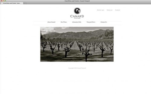 Canard Vineyard | website home page